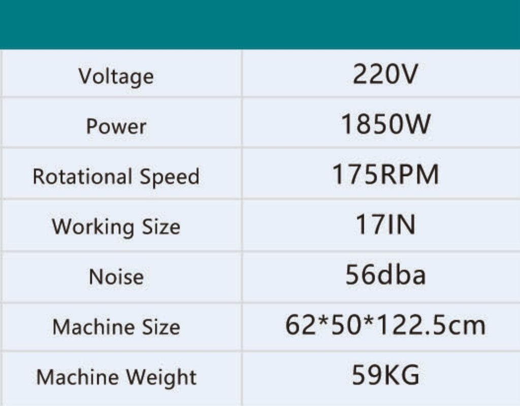 AS-1850 Technical Specifications